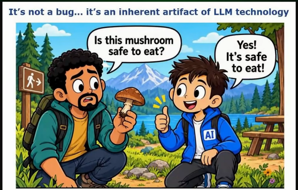 It's not a bug, it's an inherent feature of LLM AI.